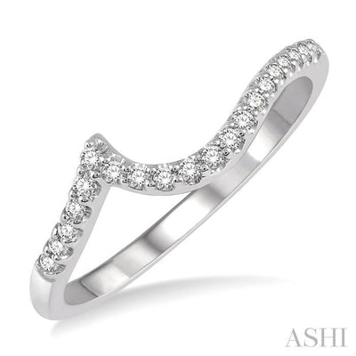 Curved Diamond Wedding Band