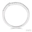 Curved Diamond Wedding Band
