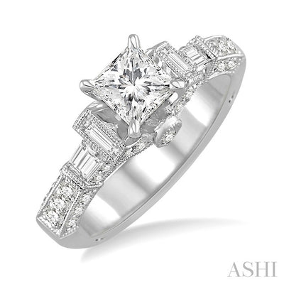 Princess Shape Diamond Engagement Ring