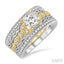 Princess Shape Diamond Wedding Set