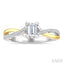 Emerald Shape Diamond Engagement Ring