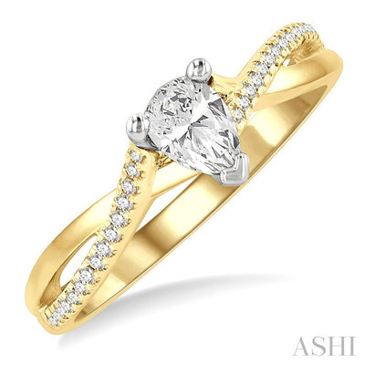 Pear Shape Diamond Engagement Ring