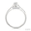 Oval Shape Semi-Mount Diamond Engagement Ring