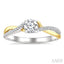 Round Shape Semi-Mount Diamond Engagement Ring