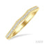 Curved Diamond Wedding Band