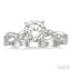 Round Shape Semi-Mount Diamond Engagement Ring