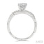 Round Shape Semi-Mount Diamond Engagement Ring
