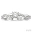 Round Shape Semi-Mount Diamond Engagement Ring