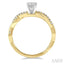 Round Shape Semi-Mount Diamond Engagement Ring