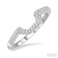 Curved Diamond Wedding Band