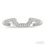 Curved Diamond Wedding Band