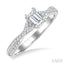 Emerald Shape Diamond Engagement Ring
