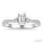 Emerald Shape Diamond Engagement Ring