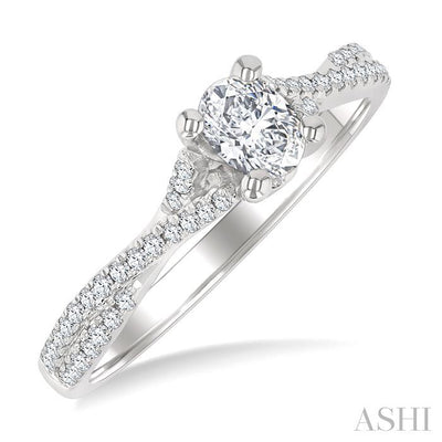 Oval Shape Diamond Engagement Ring