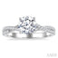 Round Shape Semi-Mount Diamond Engagement Ring