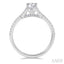 Round Shape Semi-Mount Diamond Engagement Ring