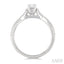 Emerald Shape Semi-Mount Diamond Engagement Ring