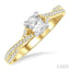 Oval Shape Semi-Mount Diamond Engagement Ring