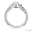 Princess Shape Past Present & Future Diamond Engagement Ring