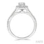 Round Shape Semi-Mount Halo Diamond Engagement Ring
