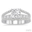 Princess Shape Semi-Mount Diamond Engagement Ring