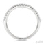 Chevron Diamond Wedding Band