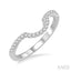 Curved Diamond Wedding Band
