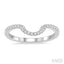 Curved Diamond Wedding Band