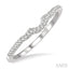 Curved Diamond Wedding Band