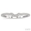 Curved Diamond Wedding Band