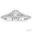 Round Shape Semi-Mount Halo Diamond Engagement Ring