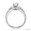 Round Shape Halo Diamond Engagement Ring