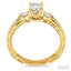 Princess Shape Past Present & Future Diamond Engagement Ring