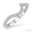 Curved Diamond Wedding Band