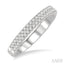 Two Row Diamond Wedding Band