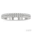 Two Row Diamond Wedding Band