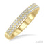Two Row Diamond Wedding Band