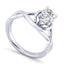 Pear Diamond Twist Solitaire Engagement Ring