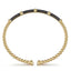 Bujukan Black Enamel Bangle Bracelet