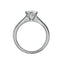 Oval Diamond Hidden Halo Engagement Ring