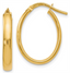 Classic Oval Hoop Earrings