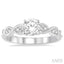 Round Shape Semi-Mount Diamond Engagement Ring