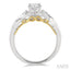 Round Shape Semi-Mount Diamond Engagement Ring
