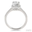 Princess Shape Halo Diamond Engagement Ring
