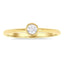 Petite Bezel Solitaire Ring