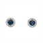Sapphire & Diamond Stud Earrings