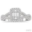 Halo Fusion Diamond Engagement Ring
