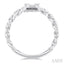 Princess Shape Curb & Cuban Fusion Diamond Fashion Ring