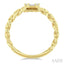 Princess Shape Curb & Cuban Fusion Diamond Fashion Ring