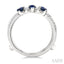 Pear Shape Gemstone & Diamond Insert Ring